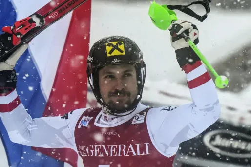 Marcel Hirscher a devancé le Norvégien Henrik Kristoffersen et le Suédois Andre Myhrer.