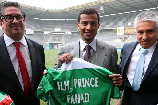 Le prince Fahd s'est présenté au côté des frères Dubois, qui président le club de Sedan