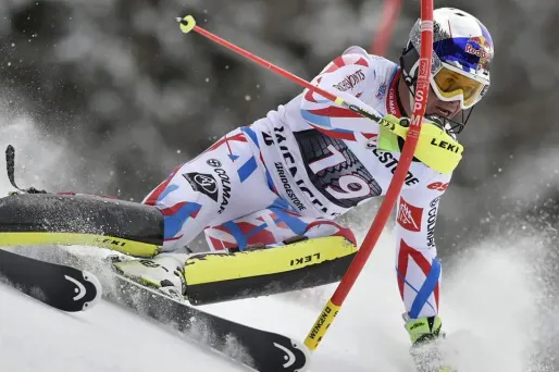 Alexis Pinturault en janvier à Wengen.
