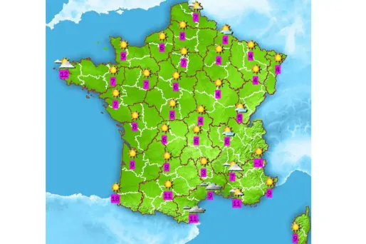 La météo de votre lundi 25 janvier.