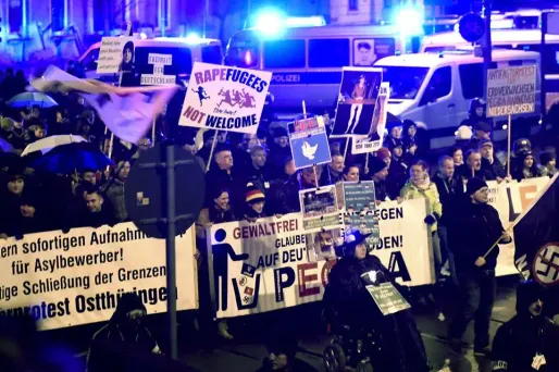 Des milliers de personnes à Leipzig pour protester contre les réfugiés
