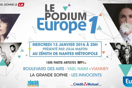 Podium Europe 1 : Les Innocents en concert à Nantes
