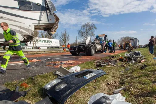 L'accident s'est produit sur la N10, mercredi matin