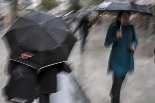 Vendredi, les pluies seront plus continues au nord d'une ligne Bordeaux/Lyon.