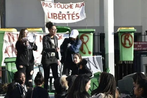 Une centaine de lycées avaient été bloqués en France lors de la première journée de mobilisation.