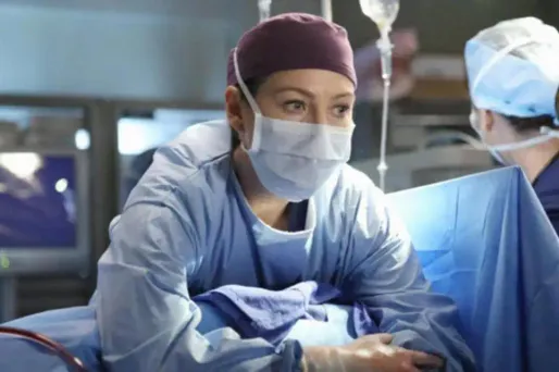 L'actrice Ellen Pompeo dans "Grey's Anatomy".