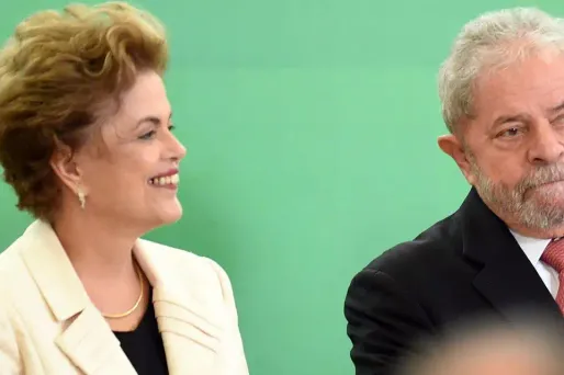 Dilma Rousseff et Lula.