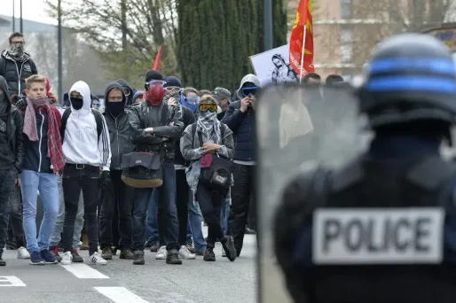 A Rennes, lors de la manifestation de mardi.