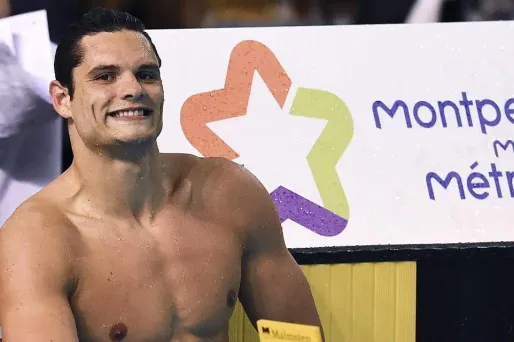 Florent Manaudou, champion de France du 50 mètres nage libre à Montpellier (2016)