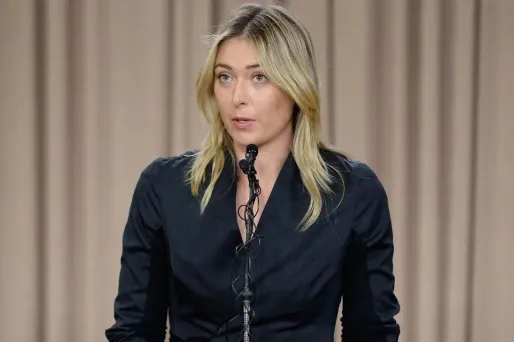 Maria Sharapova, lors de l'annonce de son contrôle positif