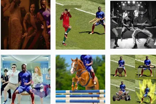 Patrice avec Rihanna, Patrice en mode DBZ, Patrice avec PSY : Internet a vraiment trop d'imagination.