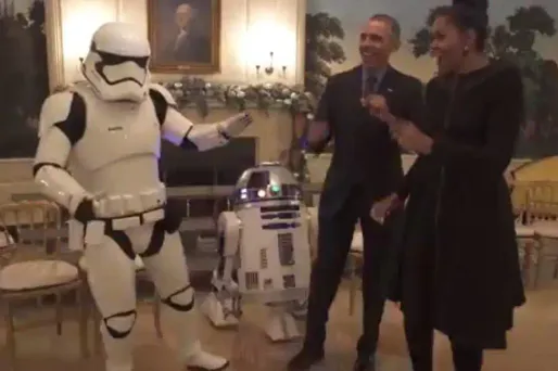 C'est la fête à la Maison Blanche pour le Star Wars Day.