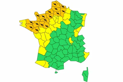 Fin de l'alerte orange orages dans le Nord