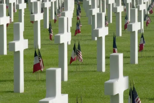 Le cimetière américain de Colleville-sur-Mer.