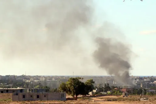 Syrte sous les bombes, en Libye