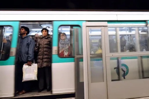 Dans le métro parisien. Image d'illustration.