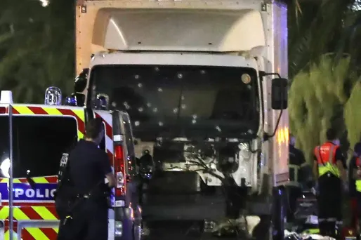 Le conducteur du camion a été abattu, jeudi soir.