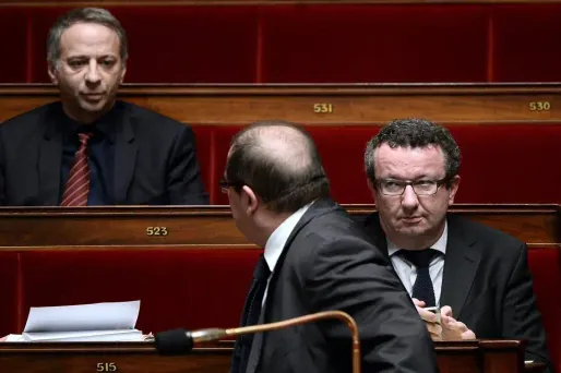 Les frondeurs Laurent Baumel, Pascal Cherki et Christian Paul.