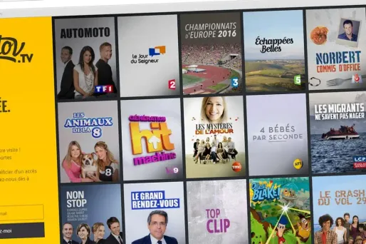 Le service de télévision en direct Molotov se lance en France lundi.