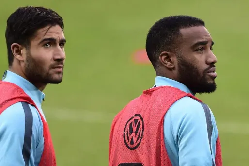 Alexandre Lacazette et Nabil Fekir
