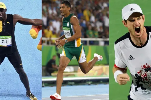 Tous les trois ont marqué l'histoire de leur discipline : Bolt sur 100 m, Van Niekerk sur 400 m et Murray en tennis.