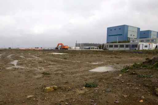 Le site d'Hinkley Point, en travaux, dans le sud-ouest de l'Angleterre.