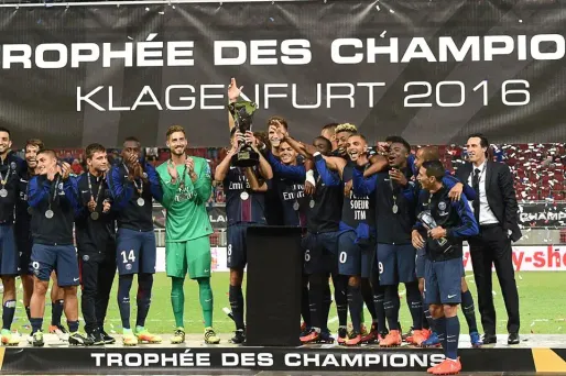 Le PSG a remporté son quatrième Trophée des champions d'affilée.