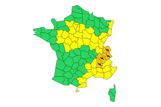 La vigilance orange court jusqu'à vendredi matin.