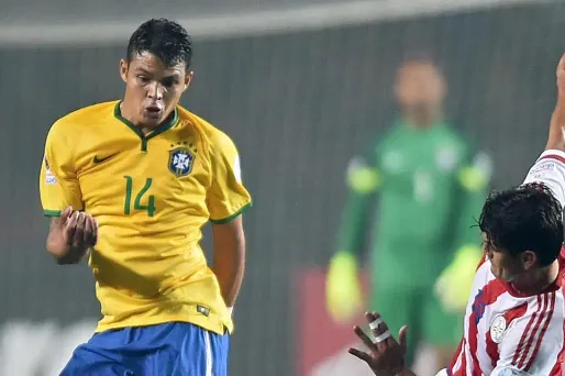 Thiago Silva, lors de son dernier match avec le Brésil, lors de la défaite contre le Paraguay en juin 2015.