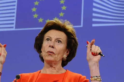 Neelie Kroes, commissaire européenne à la concurrence, BahamasLeaks crédit : John THYS / AFP - 1280