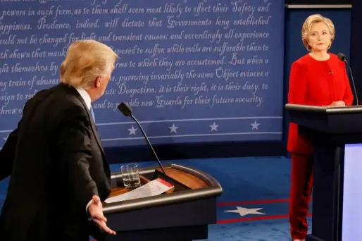 Clinton et Trump se sont affrontés lundi soir lors d'un premier débat télévisé.