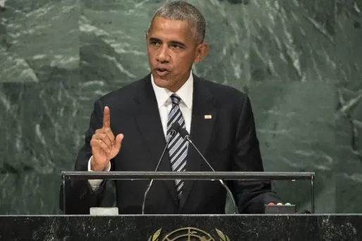 Barack Obama à la tribune des Nations Unies.
