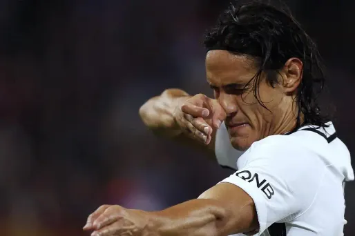 Edison Cavani a inscrit un quadruplé face à Caen, vendredi