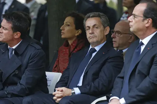 Manuel Valls Nicolas Sarkozy et François Hollande