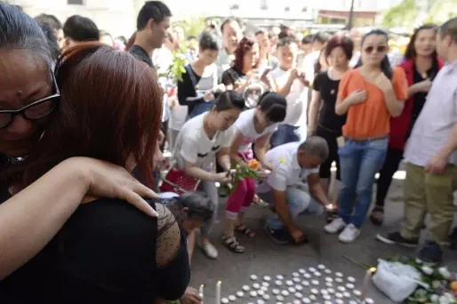 L'agression mortelle avait provoqué l'indignation de la communauté chinoise d'Aubervilliers.@ AFP