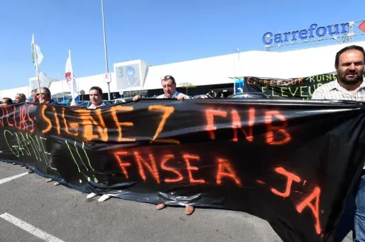 Des éleveurs ont manifesté dans toute la France pour protester contre le prix d'achat de la viande bovine, jugé trop bas.