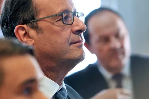 Hollande, lycée Crédit : GUILLAUME SOUVANT / POOL / AFP - 1280