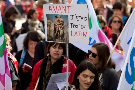 Grève manifestation profs professeurs enseignants 1280