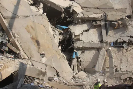 Image d'Idleb pendant la guerre de Syrie (1280x640) OMAR HAJ KADOUR / AFP