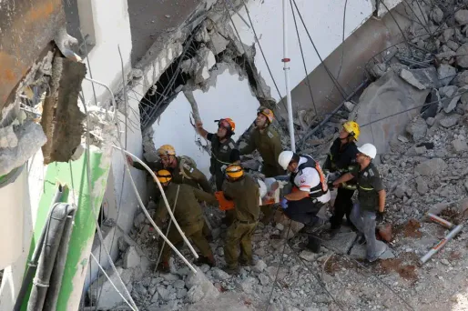 effondrement parking, Tel-aviv crédit : GIL COHEN-MAGEN / AFP - 1280