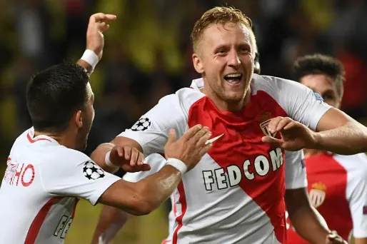 La joie de Glik, buteur à la dernière minute du match contre Leverkusen (1-1), lors de la 2e journée de Ligue des champions.