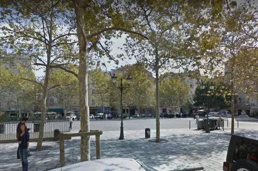 place du marché bastia crédit : capture d'écran Google Street View - 1280