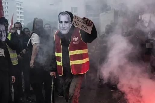 manifestation SNCF crédit : JEFF PACHOUD / AFP - 1280