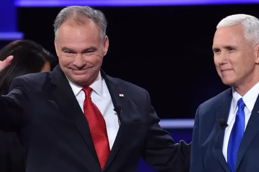 Élections américaines : Tim Kaine et Mike Pence, les candidats du fond