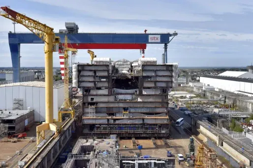 La filiale de construction navale de STX a été placée en redressement judiciaire en septembre.