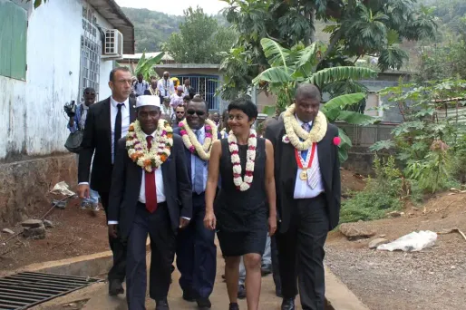 Le texte est défendu par la ministre des Outre-mer Ericka Bareigts, ici en visite à Mayotte en septembre.