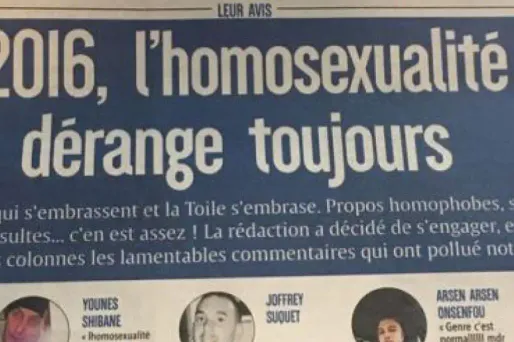 Le journal L'Union publie des commentaires homophobes, 1280x640