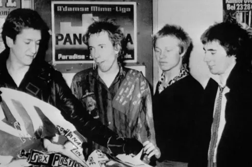 Les membres des Sex Pistols en 1977.