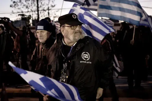 Image d'illustration d'une manifestation d'Aube dorée