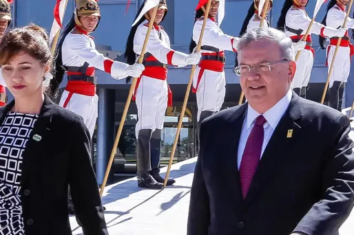 Kyriakos Amiridis ambassadeur de Grèce au Brésil crédit : MARCOS CORREA / BRAZILIAN PRESIDENCY / AFP - 1280